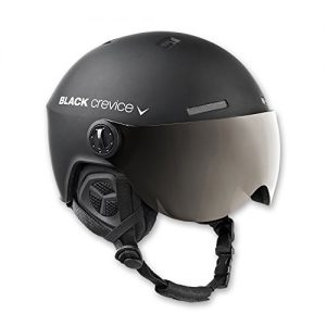 Ski helmet with visor
