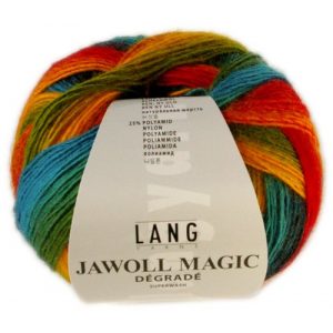 Sockenwolle Lang Yarns 100 g Jawoll Magic Degradé 4-fädig, Fb. 50