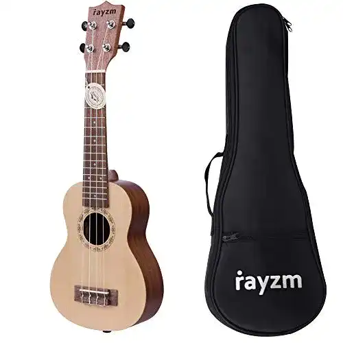 Sopran-Ukulele Rayzm Sopran Ukulele mit Tasche, Einsteiger