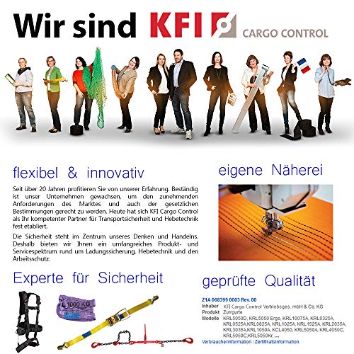 Spanngurt KFI Ziegler 4er Set Cargo Control qualitätsgeprüft