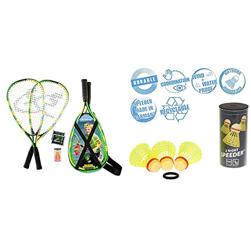 Speedminton Speedminton ® Junior Set – Original Speed Badminton/Crossminton Kinder Set inkl. 2 Fun Speeder