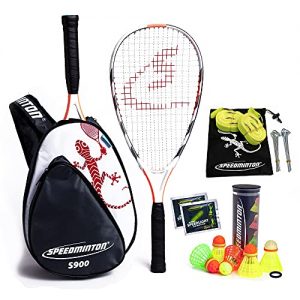 Speedminton Speedminton ® S900 Set – Original Speed Badminton/Crossminton Profi Set mit Carbon Schlägern