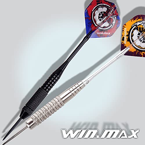 Steeldarts WIN.MAX Dartpfeile,12 Stück Steel Darts Pfeile Set