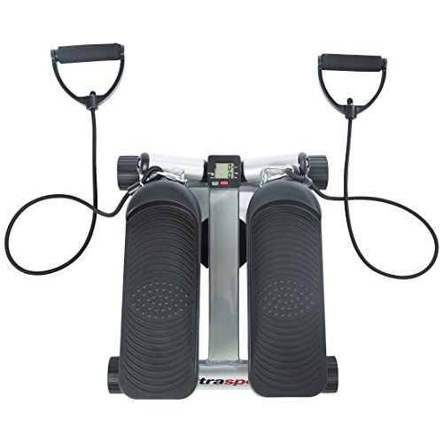 Stepper Ultrasport Up-Down- mit Trainingsbändern, Mini-Fitnessgerät inkl. Trainingscomputer