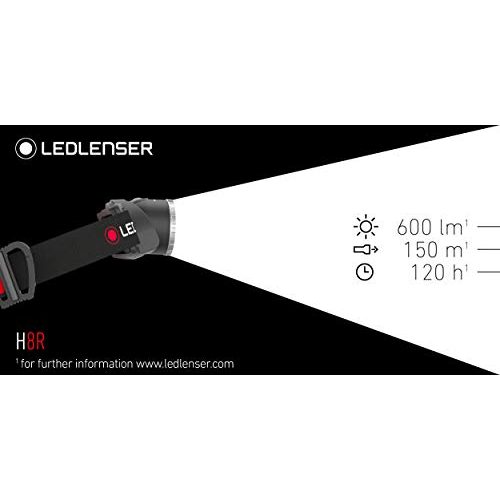 Stirnlampen Ledlenser H8R, LED Stirnlampe, 600 Lumen