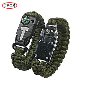 Survival-Armband Ovtai Paracord Armband, Survival 5-in-1