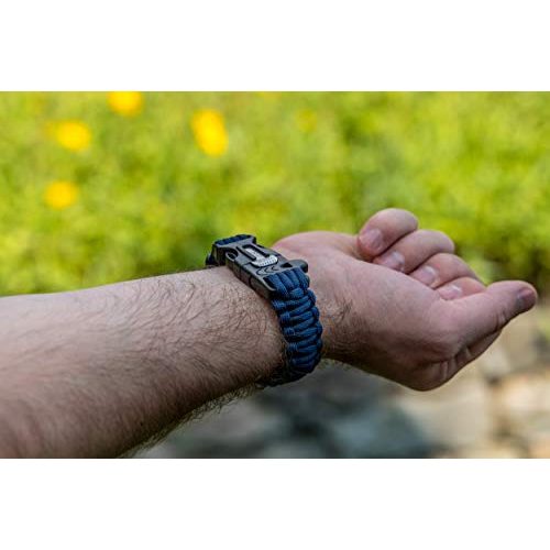 Survival-Armband WIKA Survival Armband, Paracord, Feuerstein