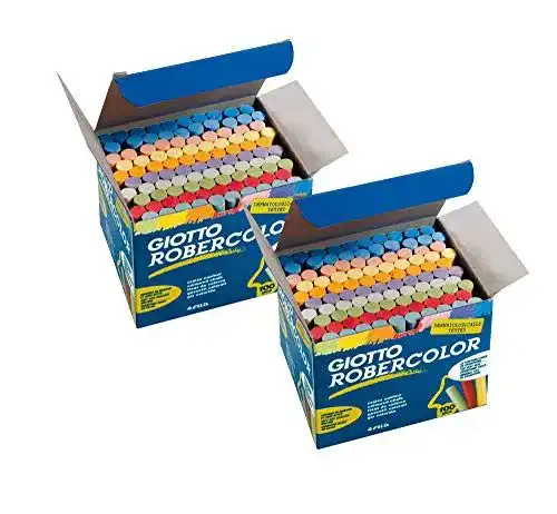 Tafelkreide Giotto 5390 00 – RoberColor Wand, Karton mit 100 Stück