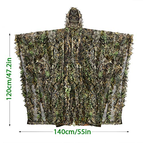 Tarnanzug Zicac Outdoor mit schnelltrocknend Polyester 3D-Blätter