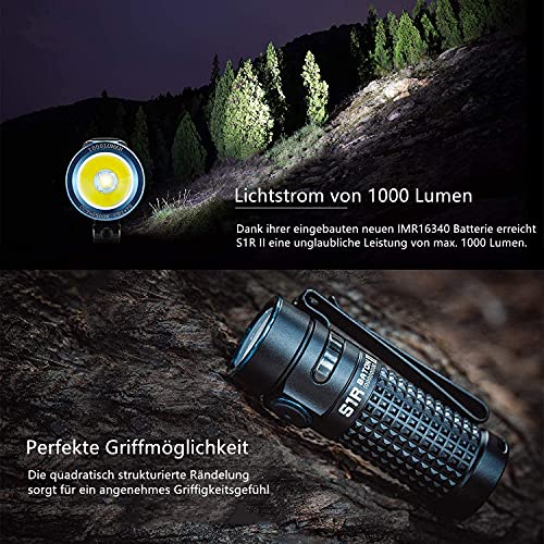 Taschenlampe 1000 Lumen Olight S1R Baton II LED Taschenlampe