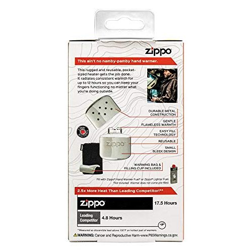 Taschenwärmer Zippo 40323 Hand Warmer, Aluminum, Chrome
