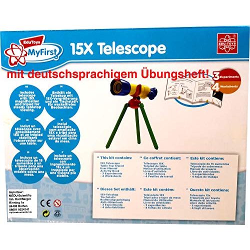 Teleskop (Kinder) EDU-TOYS Mein erstes Teleskop – 15xTeleskop