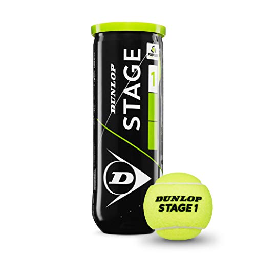 TennisbÃ¤lle Dunlop Sports Dunlop Tennisball Stage 1 Green – für Kinder & Anfänger im Großfeld (1x3er Dose)