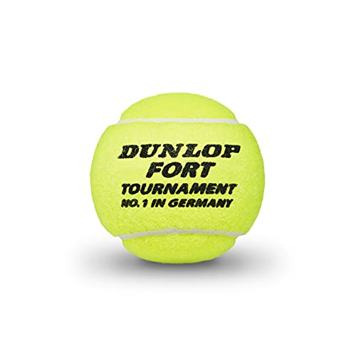 TennisbÃ¤lle Dunlop Sports DUNLOP Unisex – Erwachsene Tennisball Fort Tournament-für Sand, Hartplatz und Rasen (1x4er Dose), gelb