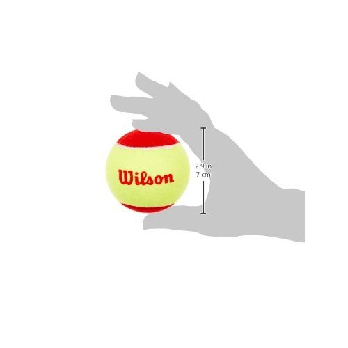 TennisbÃ¤lle Wilson Tennisbälle Starter Red für Kinder, gelb/rot, 12er Pack, WRT137100