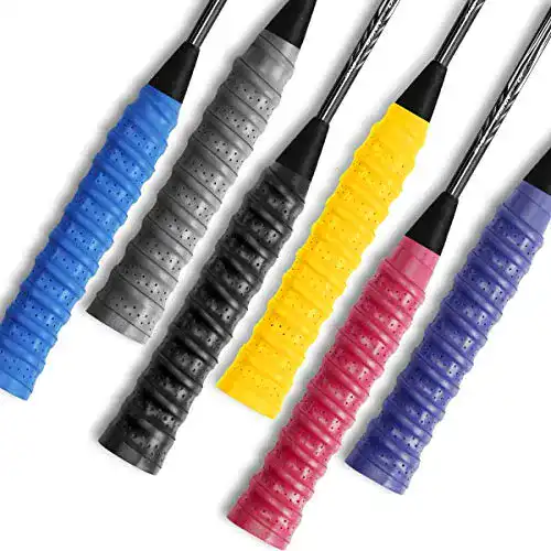 Tennisgriffband Ryaco Griffbänder Badminton Grip, 6 Pack Griffband für Tennis Anti Slip Ersatz Schläger