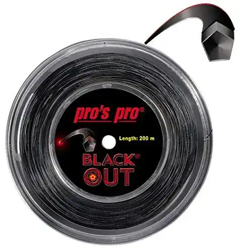 Tennissaiten Pro Tennissaite Blackout 200m für Topspin 1.24mm