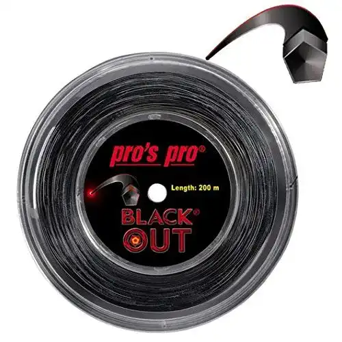 Tennissaiten Pro Tennissaite Blackout 200m für Topspin 1.24mm