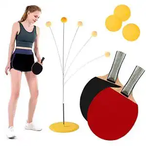 Tischtennis-Trainer Gxhong Tischtennistrainer mit elastischem,Tischtennistrainer für Kinder Tischtennis Trainer