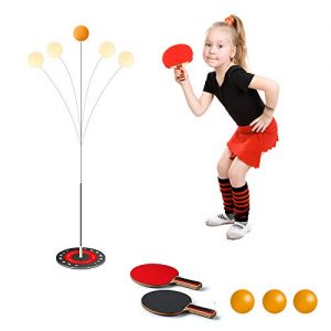 Table Tennis Trainer TAOPE with 2 Elastic Soft Shaft Leisure Ping Pong Decompression