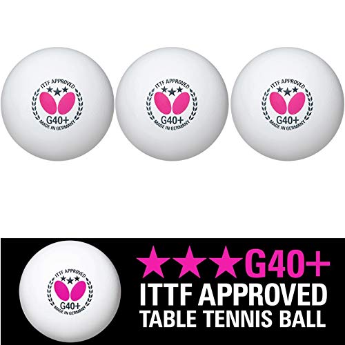 TischtennisbÃ¤lle Butterfly 3 Stern G40 Tisch Tennis Ball (3 Stück) 