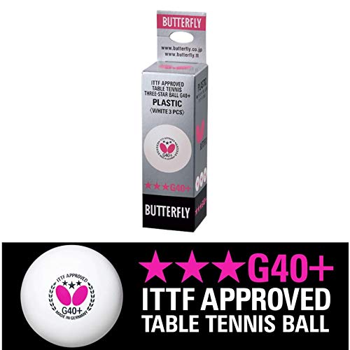 TischtennisbÃ¤lle Butterfly 3 Stern G40 Tisch Tennis Ball (3 Stück) 