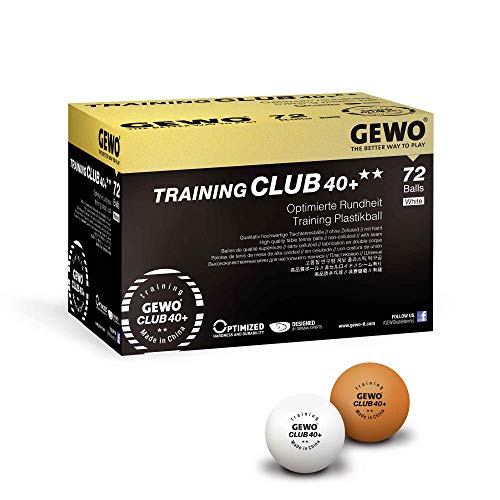 TischtennisbÃ¤lle GEWO Unisex – Erwachsene Ball Training Club 40+ Tischtennisball