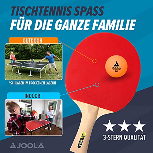 TischtennisschlÃ¤ger-Set JOOLA Tischtennis-Set Family , 4 Tischtennisschläger + 10 Tischtennisbälle + Tasche