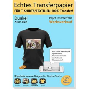 Transferpapier TransOurDream ECHTE Inkjet Transferfolie