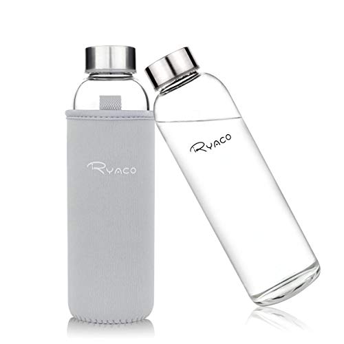 Die beste trinkflasche glas ryaco glasflasche trinkflasche classic tragbar Bestsleller kaufen
