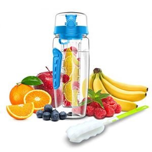 Trinkflasche mit Fruchteinsatz Babacom Wasserflasche 1L/32OZ