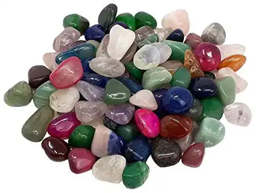 Trommelsteine UDIG Edelstein im Mix, 1 kg, medium 2-3 cm