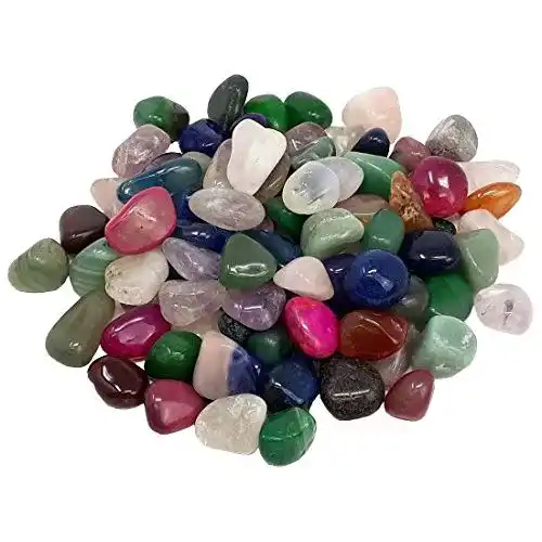Trommelsteine UDIG Edelstein im Mix, 1 kg, medium 2-3 cm