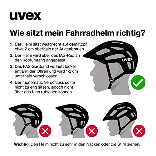 Uvex-Fahrradhelm Uvex Unisex – Erwachsene Touring cc Fahrradhelm