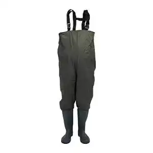 Wathose wolketon 70 Denier Nylon Fisch Teich Anglerhose Wasserdicht Fischer Teichhose Gummi mit Stiefel Angler Watstiefel rutschfest