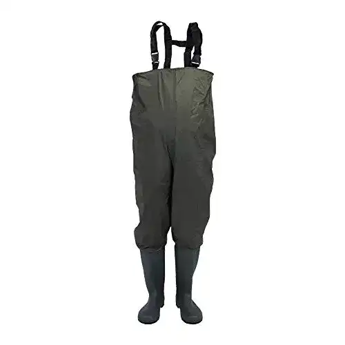 Wathose wolketon 70 Denier Nylon Fisch Teich Anglerhose Wasserdicht Fischer Teichhose Gummi mit Stiefel Angler Watstiefel rutschfest