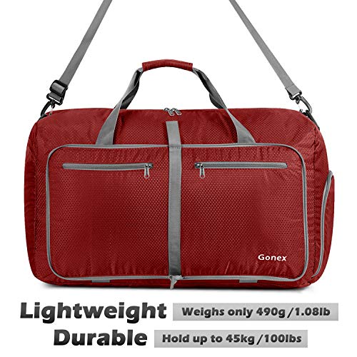Weekender Gonex Leichter Faltbare Reise-Gepäck 40L, Farbe: Rot