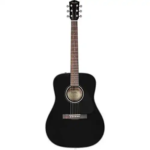 Westerngitarre Fender CD-60 V3 DS BLK WN