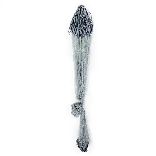 Wurfnetz yummyfood Nylon Fischernetz, Cast Net Monofilament Netz Hand Werfen Fischernetz Tragbares Angelnetz