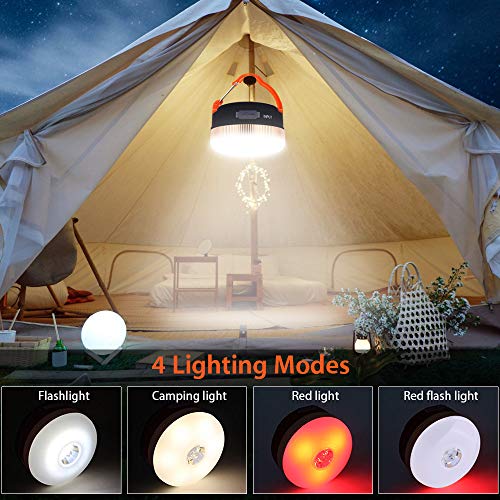 Zeltlampe Karrong Campinglampe LED USB Wiederaufladbar