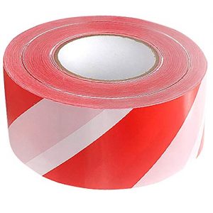 Absperrband Alaskaprint Rot Weiß Flatterband Warnband 500 Meter