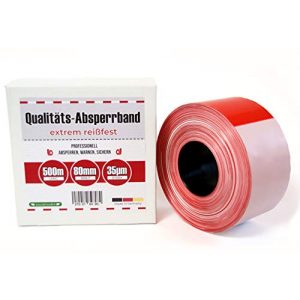 Absperrband rot-weiß PremSecure Absperrband 500m Flatterband