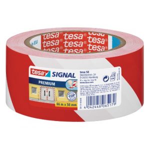 Absperrband rot-weiß TESA Signal Markierungs- u. Warnklebeband