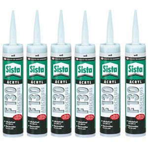 Acryl-Dichtstoff Sista 6er Pack: Henkel Acryl-Fugendichter F130