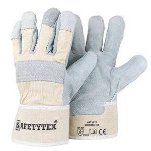 Work gloves leather Safetytex leather gloves size. 10,5
