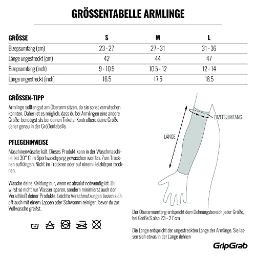 Armlinge GripGrab Unisex-Adult Arm Warmers Light Fahrrad