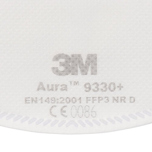 Atemschutzmaske (FFP3) 3M Aura 9330+ FFP3 Einweg, 20 Stück
