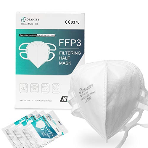 Die beste atemschutzmaske ffp3 aosanity 10x ffp3 maske ce zertifiziert 6 Bestsleller kaufen