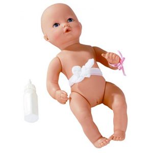 Badepuppe Götz 0753010 Newborn Aquini Mädchen Puppe – 33 cm