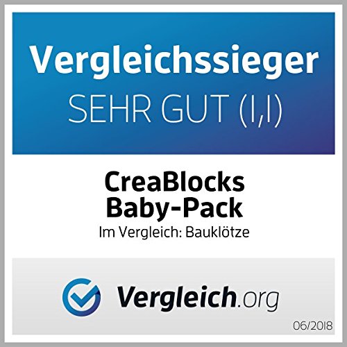 Bauklötze CreaBLOCKS Holzbausteine Baby-Pack 22 unbehandelt